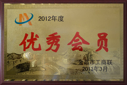 2012年度優(yōu)秀會(huì)員